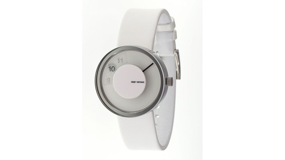 Issey Miyake SILAv003 Vue Yves Behar Watch - White Band, Silver Case