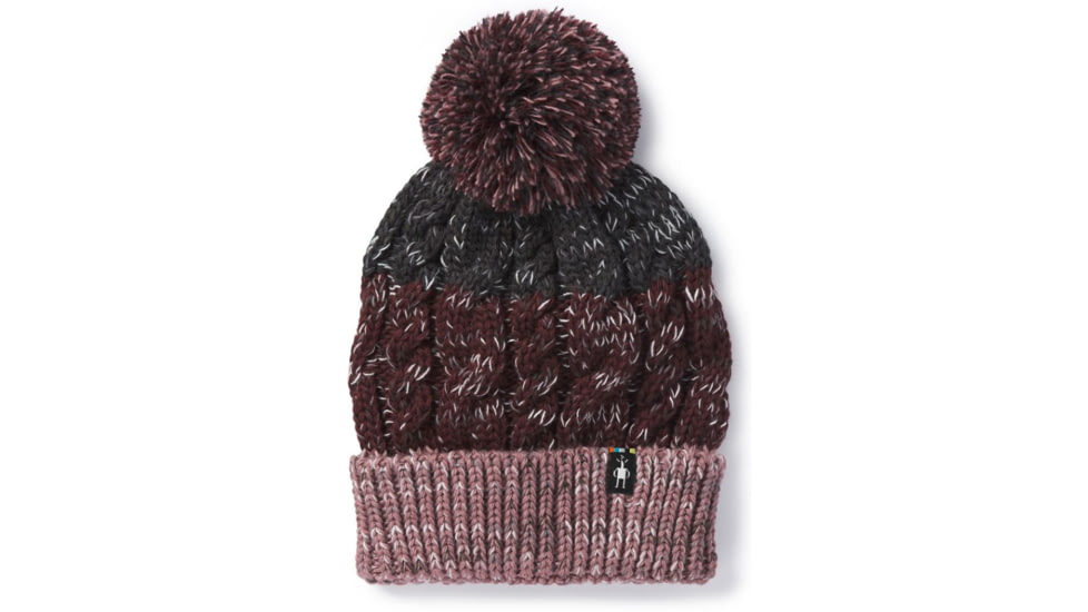 Smartwool Isto Retro Beanie-Unisex, Nostalgia Rose H-Fig Heather, Unisex Medium, SW0SC236A88-1FM
