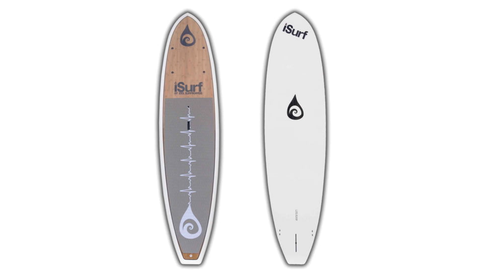 iSurf Yogi Fisher Stand Up Paddle Board - 11 1in, Bamboo/White, 20-126-111