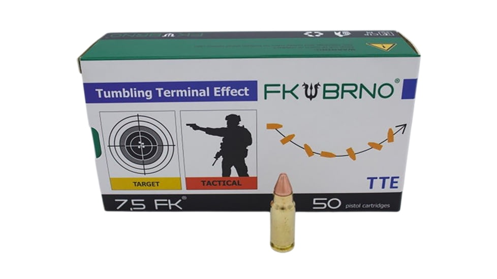 FK BRNO 7.5 FK 101 Grain Spoon Tip Brass Cased Rifle Ammunition, 50 Rounds, TMTAMMOF7