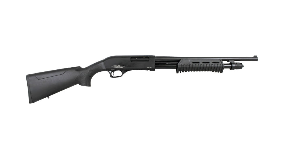 Iver Johnson Arms 3in Field Pump Shotgun, 20 Gauge, 18in BBL, Synthetic Black Stock, 4RD Capacity, Blued Black, PAS20