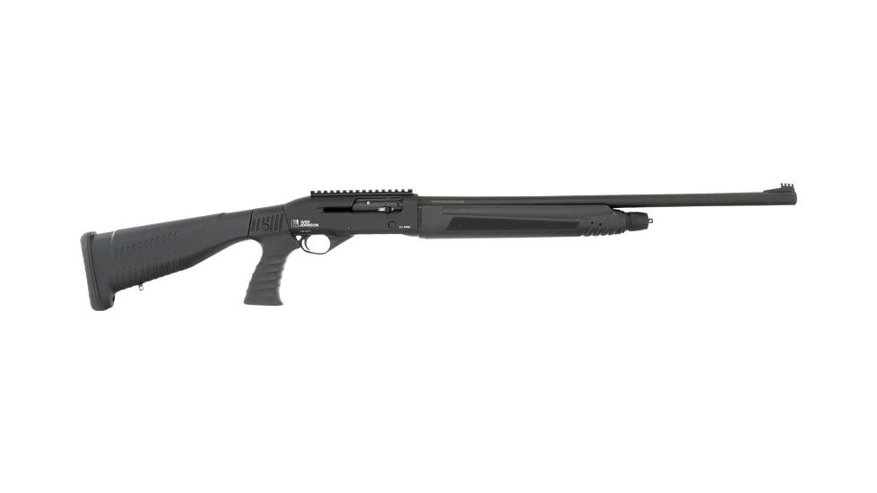 Iver Johnson Arms 500 Pistol Grip 3in Tactical Semi-Auto Shotgun, 12 Gauge, 24in BBL, Synthetic Black Stock, Fiber Optic Front Sight, Black, IJ50012PGBLK24T