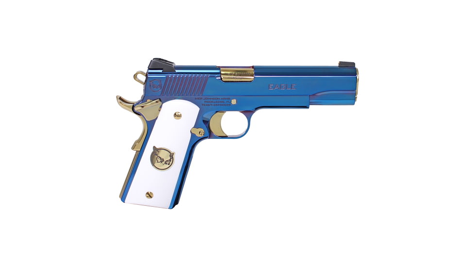 Iver Johnson Arms Eagle Ultramarine 1911 Semi Auto Pistol, .45 ACP, 5 inch Barrel