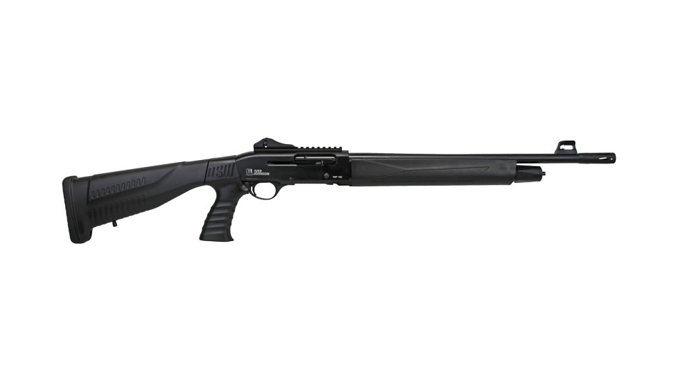 Iver Johnson Arms HP18 3in Tactical Semi-Auto Shotgun, 20 Gauge, 18.5in BBL, Synthetic Black Stock, Fiber Optic Front Sight/Ghost Ring Rear Sight, 4RD Capacity, Black, HP1820
