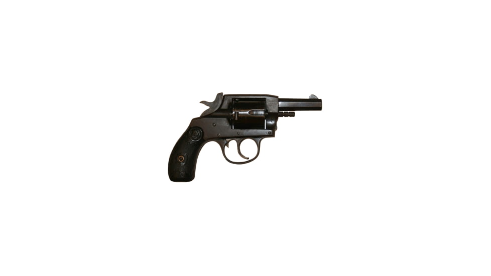 Iver Johnson Arms 1900 Revolver, .32 S&amp;W Long, 2.5in barrel, blued finish steel frame, black rubber grip, revolving chamber, fixed blade and notch, 6 round cylinder, IJ1900.32S&amp;WLG2.51FRRMPG