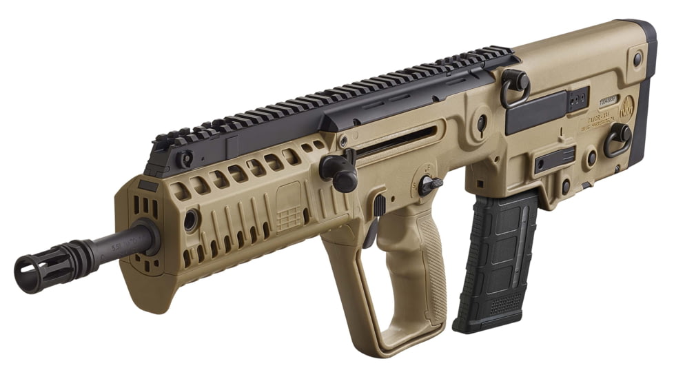 IWI US Tavor X95-XFD18 Flattop Bull-Pup Semi-Auto Rifle, 223 Rem/5.56 NATO, 18in Barrel, 1-7, Synthetic Stock, Black, XFD18-FRRMPG