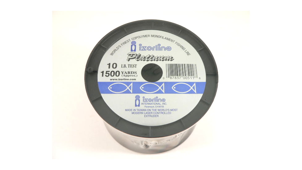 Izorline Izorline 005118 Platinum Co-Polymer Mono Line 10lb Green 1/4lb Bulk, 5118