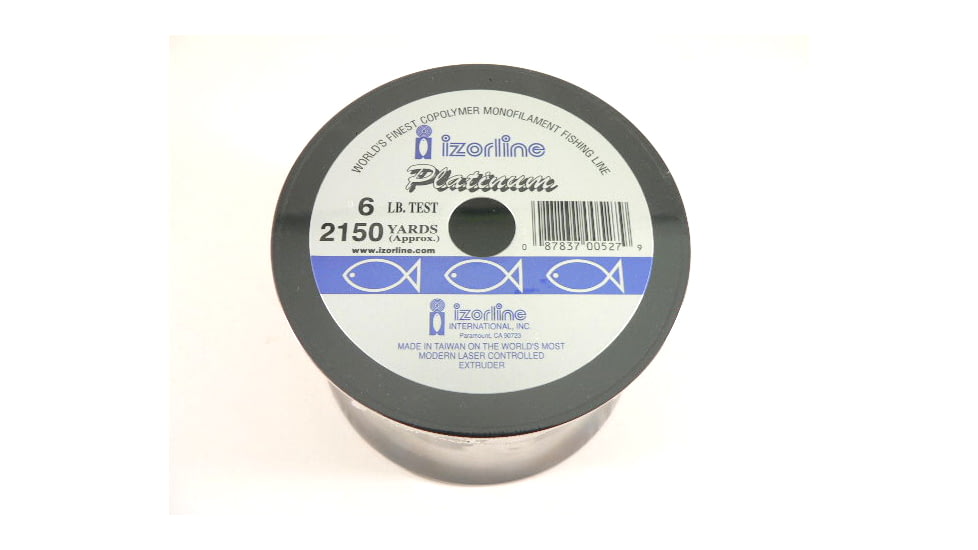 Izorline Izorline 005279 Platinum Co-Polymer Mono Line 6lb Green 1/4lb Bulk, 5279