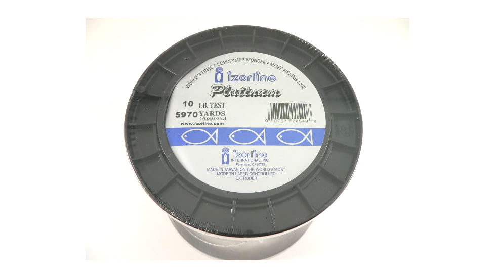 Izorline Izorline 005408 Platinum Co-Polymer Mono Line 10lb Green 1lb Bulk, 5408
