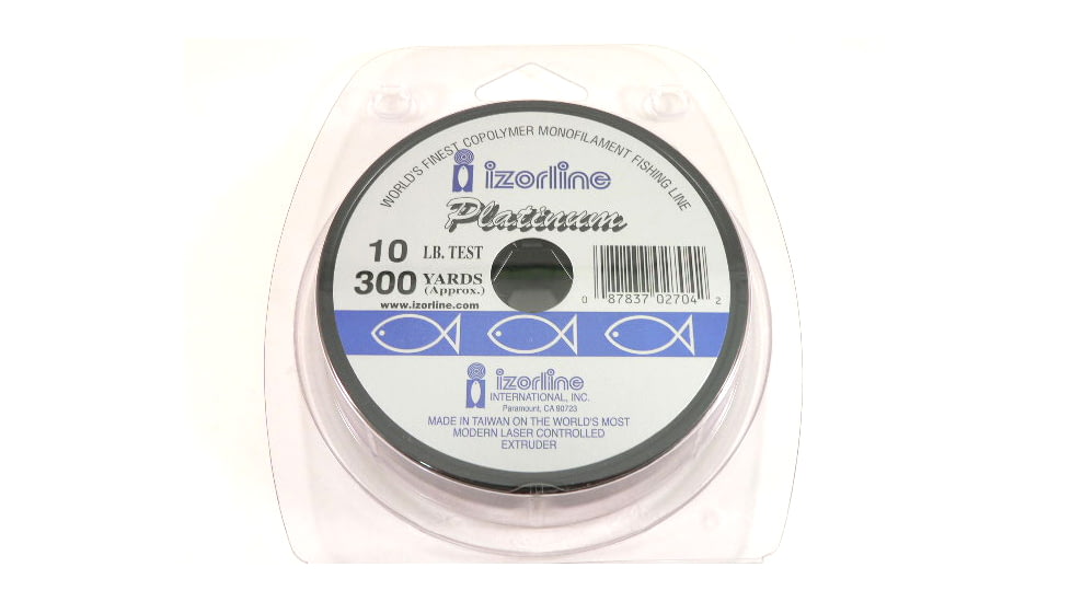 Izorline Platinum Co-Polymer Mono Line 10lb 300yd Clear, 27042