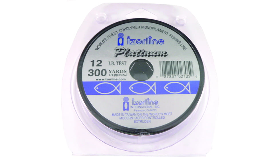 Izorline Platinum Co-Polymer Mono Line 12lb 300yd Clear, 27059