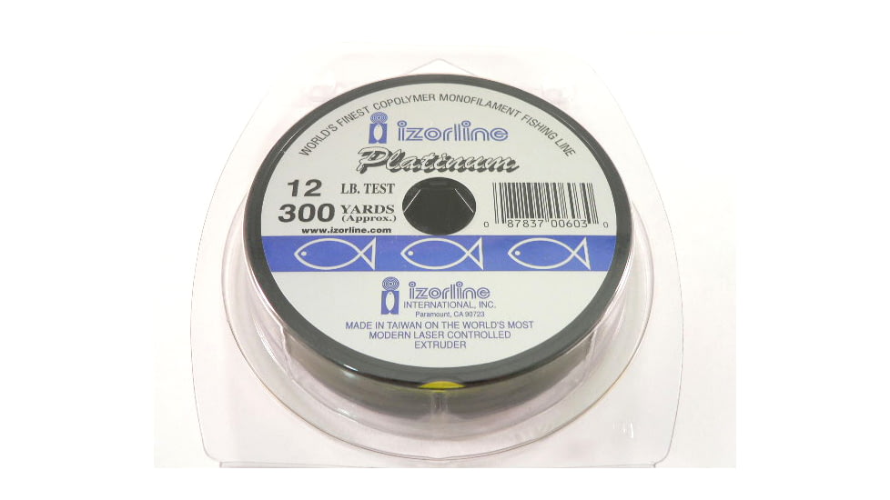 Izorline Platinum Co-Polymer Mono Line 12lb 300yd Hi-Vis Yellow, 6030