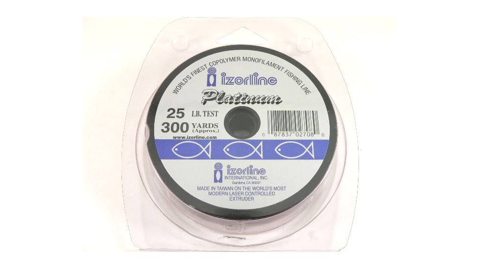 Izorline Platinum Co-Polymer Mono Line 25lb 300yd Clear, 27080