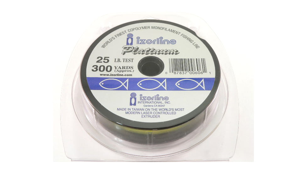 Izorline Platinum Co-Polymer Mono Line 25lb 300yd Hi-Vis Yellow, 6061