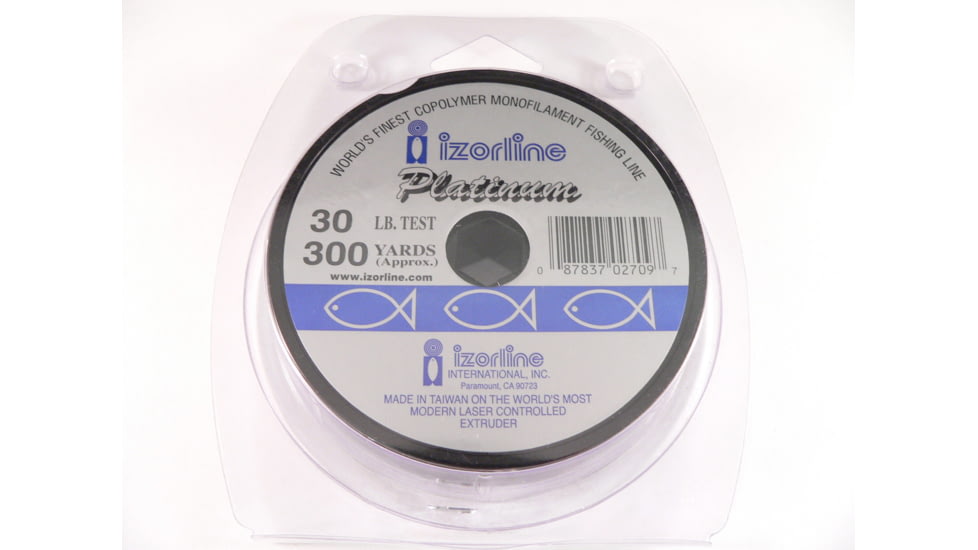 Izorline Platinum Co-Polymer Mono Line 30lb 300yd Clear, 27097