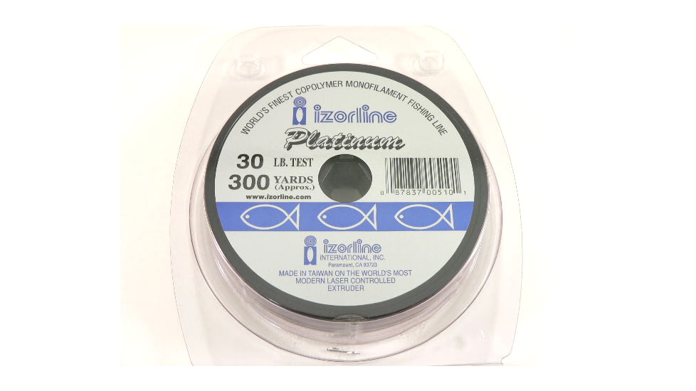 Izorline Platinum Co-Polymer Mono Line 30lb 300yd Green, 5101