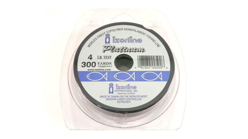Izorline Platinum Co-Polymer Mono Line 4lb 300yd Green, 5026