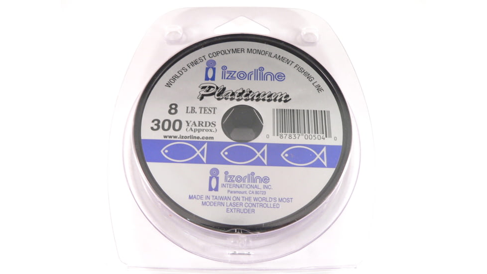 Izorline Platinum Co-Polymer Mono Line 8lb 300yd Green, 5040
