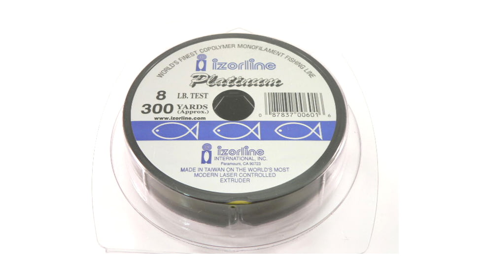Izorline Platinum Co-Polymer Mono Line 8lb 300yd Hi-Vis Yellow, 6016