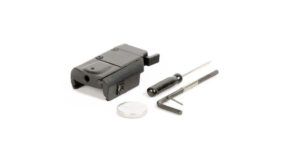 JE Machine Tech 5mW Pistol Compact Red Laser Sight, 635/655nm, Polymer, Black TS-LS6B