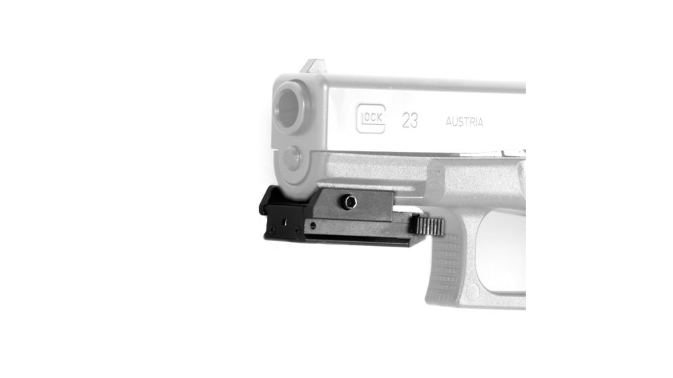 JE Machine Tech 5mW Pistol Micro Compact Red Laser Sight w/Additional Picatinny Rail, Black TS-LS5B