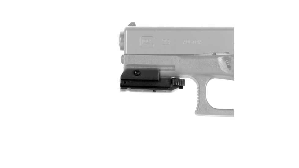 JE Machine Tech 5mW Pistol Micro Compact Red Laser Sight w/Additional Picatinny Rail, Black TS-LS5B