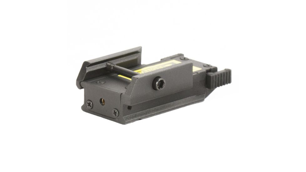 JE Machine Tech 5mW Pistol Micro Compact Red Laser Sight w/Additional Picatinny Rail, Black TS-LS5B