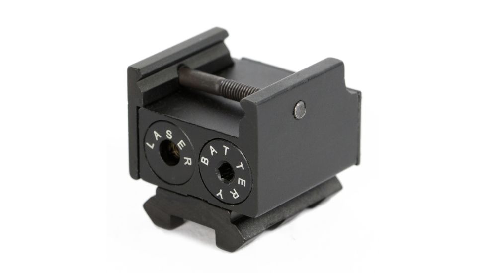 JE Machine Tech 5mW Pistol Square Compact Red Laser Sight, Black TS-LS7B
