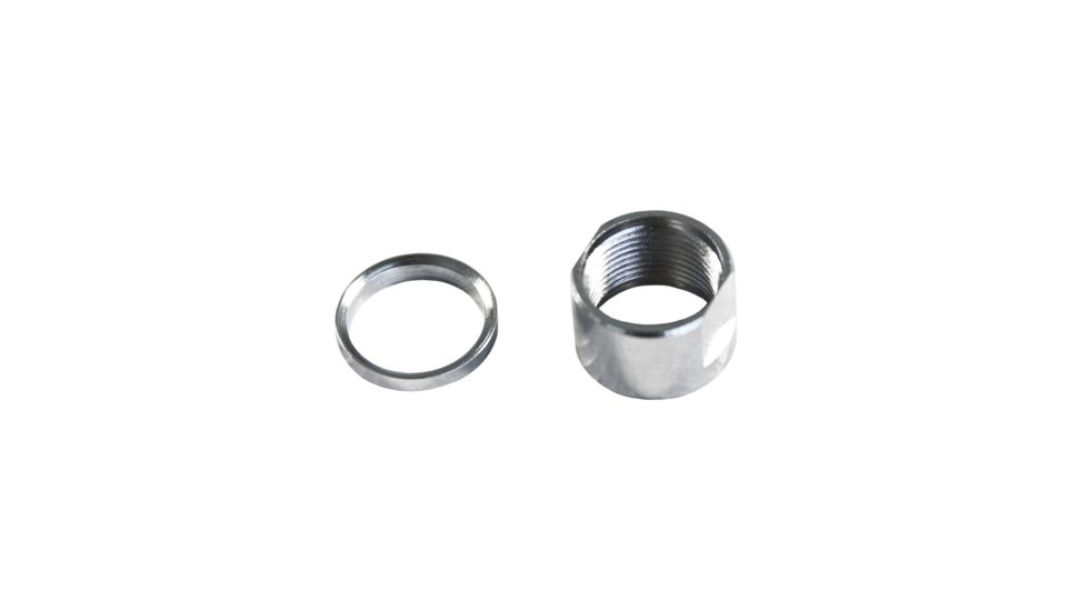 JE Machine Tech AR-10 .308/7.62 Thread Protector w/Crush Washer, 5/8x24, Silver PS-TP3S