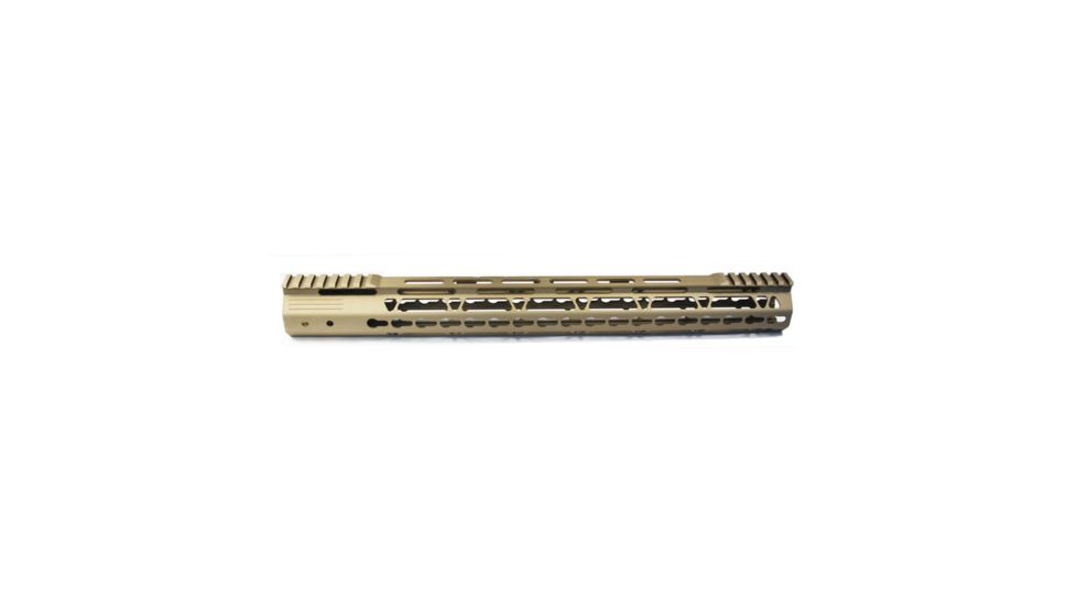 JE Machine Tech Je Handguard Free Float Ar15 17'' Key-mod W/rail Relief Tan