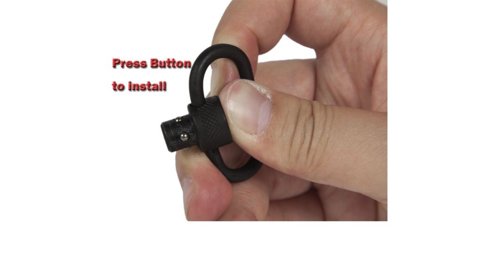 JE Machine Tech Mickey Mouse Ambidextrous QD Swivel Sling Adapter End Plate, Black TS-EP6