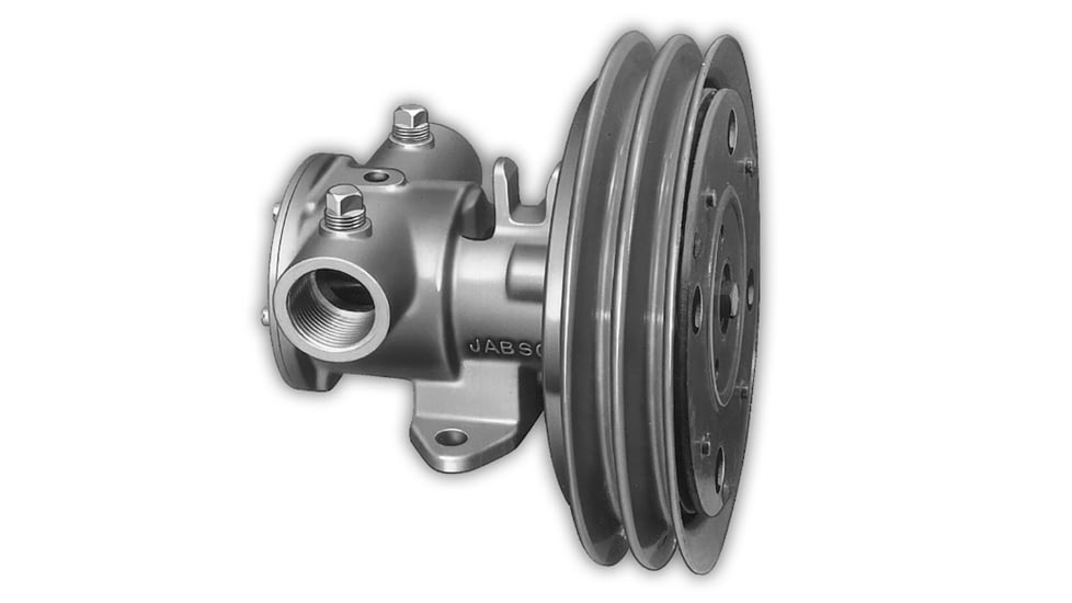 Jabsco 1-1/4" Electric Clutch Pump - Double A Groove Pulley - 12V 62744