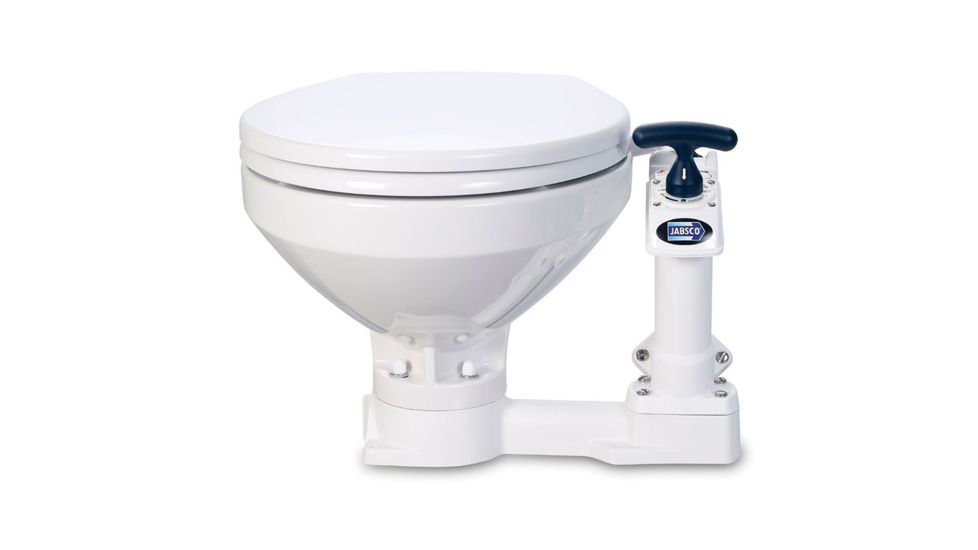 Jabsco Manual Marine Toilet - Regular Bowl w/Soft Close Lid 64127