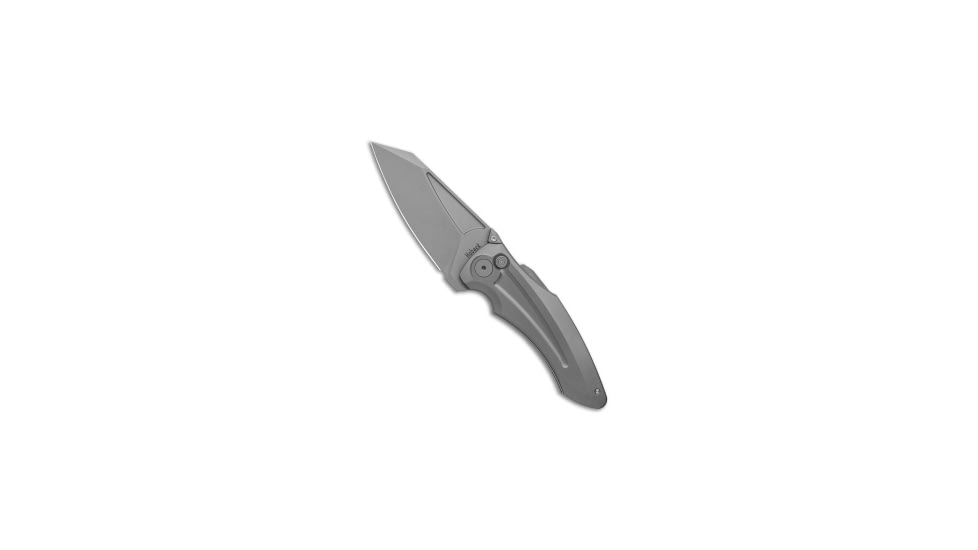 Jack Hoback Knives Jake Hoback Knives Sumo Button Lock Knife Titanium 3.25" BB/SW, Gray, CPM 20CV, adult, BHQ-139514