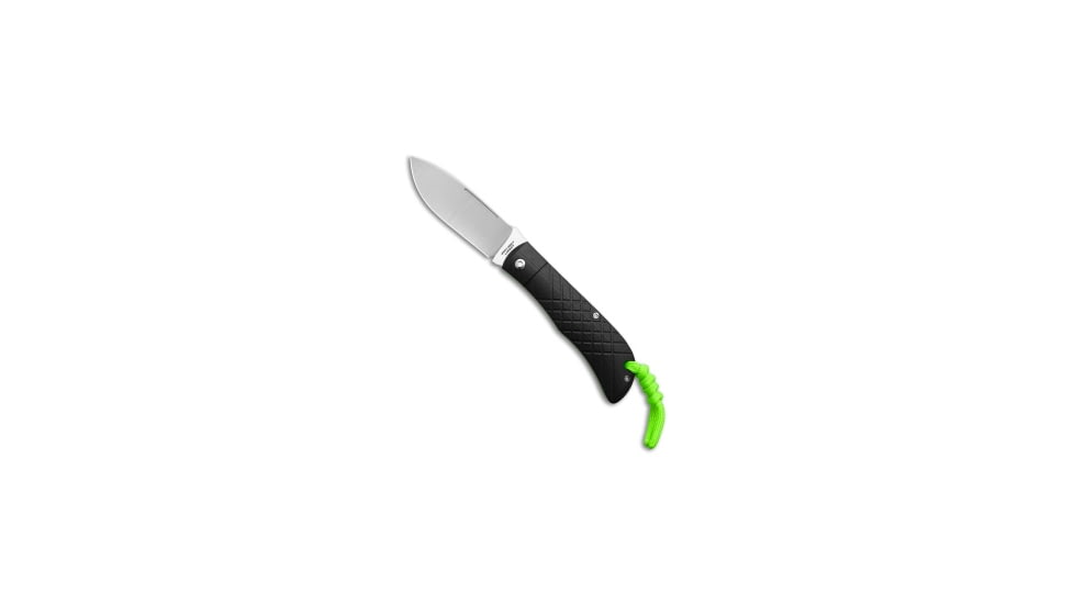 Jack Wolf Jack Wolf Knives Timber Jack Slip Joint Knife Black Cross Hatch G10 3.6" Satin, Black, 154CM, adult, BHQ-227565