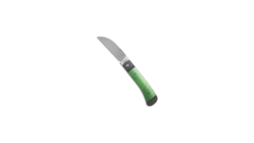 Jack Wolf Knives Jack Wolf Diamondback Jack Frame Lock Knife Green Crystalized Ti 3.4&quot; Satin, Green, CPM S90V, adult, BHQ-213901