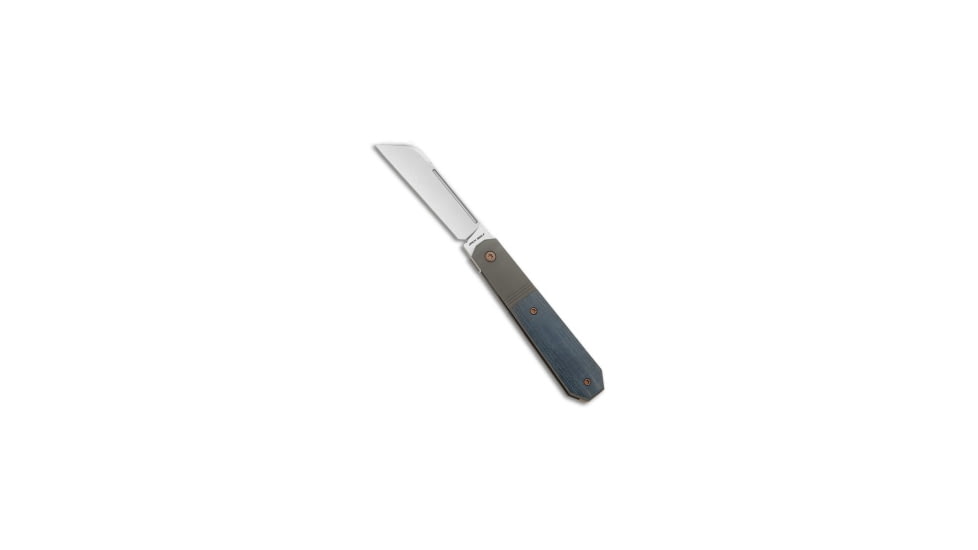 Jack Wolf Knives Jack Wolf Knives After Hours Jack Frame Lock Knife Blue Linen Micarta 3.15" SW, Blue/Gray, CPM S90V, adult, BHQ-211013
