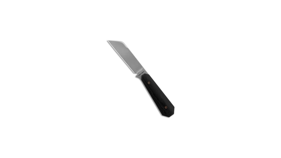 Jack Wolf Knives Midnight FIXedc Fixed Blade Knife, 2.95in, CPM S90V Stainless Steel, Sheepsfoot Blade, Micarta, Black Handle, Black/Gray, 5.87 inch, BHQ-202349