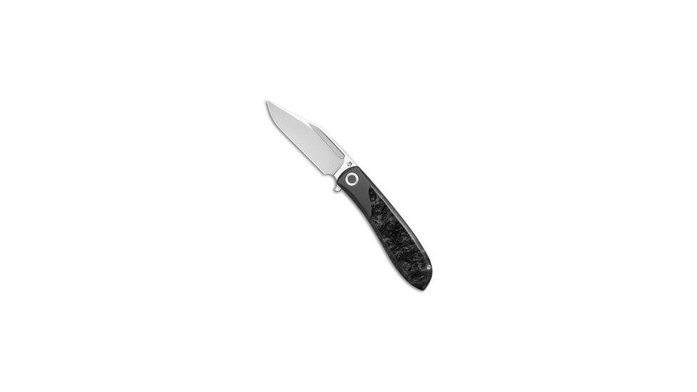 Jack Wolf Knives Jack Wolf Knives Scuffle Frame Lock Knife Kirinite Black Ice 3.5" Satin*DISC*, Black, CPM S90V, adult, BHQ-224592