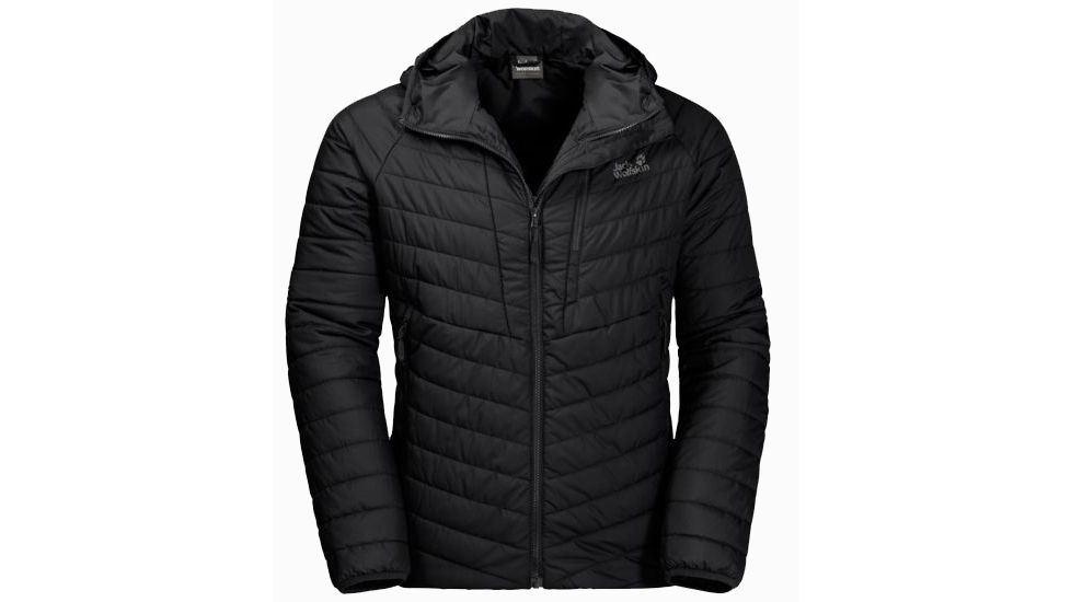 Jack Wolfskin Aero Trail Quilted Coat Men, Black