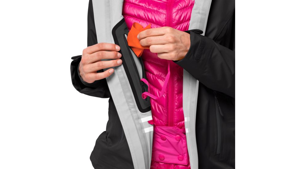 Jack Wolfskin Exolight Mountain Jacket W - Womens, Black, Extra Large, 1112471-6000005