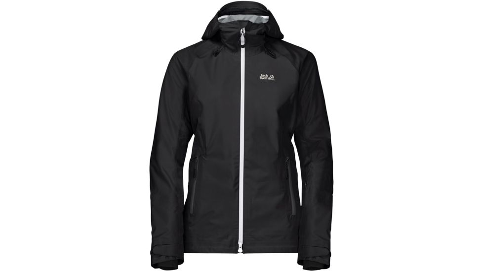 Jack Wolfskin Exolight Mountain Jacket W - Womens, Black, Extra Large, 1112471-6000005