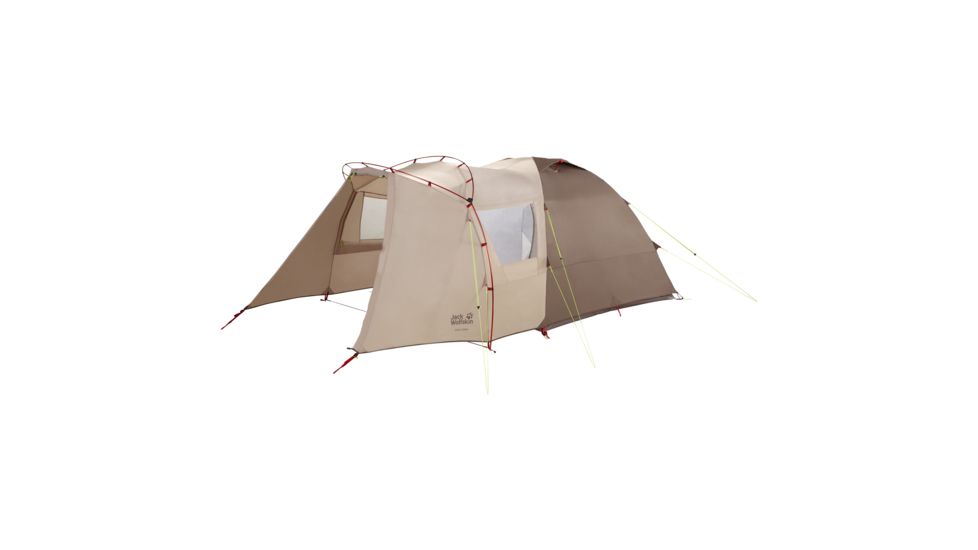 Jack Wolfskin GRAND ILLUSION IV Dome Tent - 4 Person, Sahara, One Size 3007541-5122