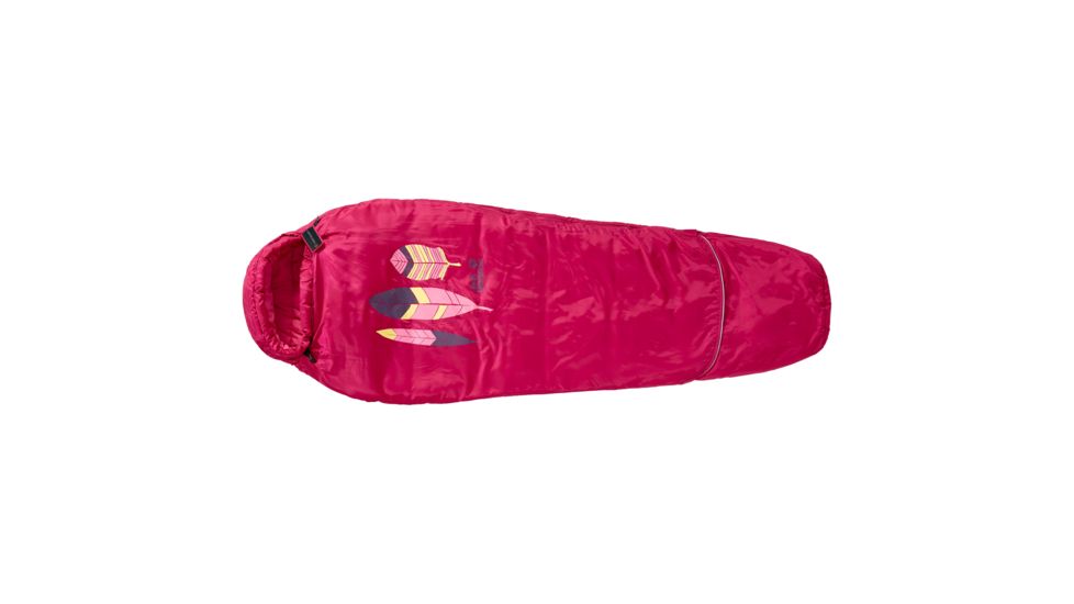 Jack Wolfskin GROW UP KIDS Sleeping Bag - Kids, Azalea Red, One Size 3003801-2081012