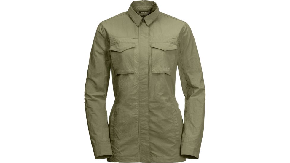 Jack Wolfskin Lakeside Fieldjacket - Womens, Khaki, Medium, 1305971-4288003