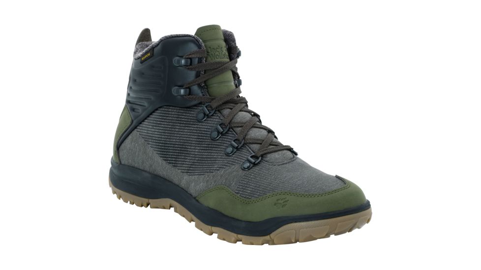 Jack Wolfskin Seven Wonders Texapore Mid Hiking Boots - Men's, 8, Pinewood 4031791-5043070