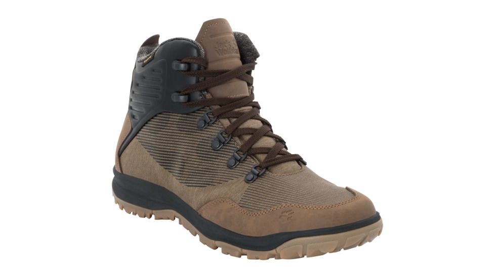 Jack Wolfskin Seven Wonders Texapore Mid Hiking Boots - Men's, 9, Dark Wood, 4031791-5690080