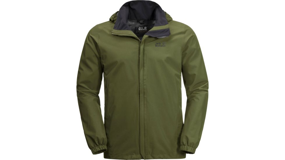 Jack Wolfskin Stormy Point Jacket - Mens, Cypress Green, Medium, 1111141-4521003