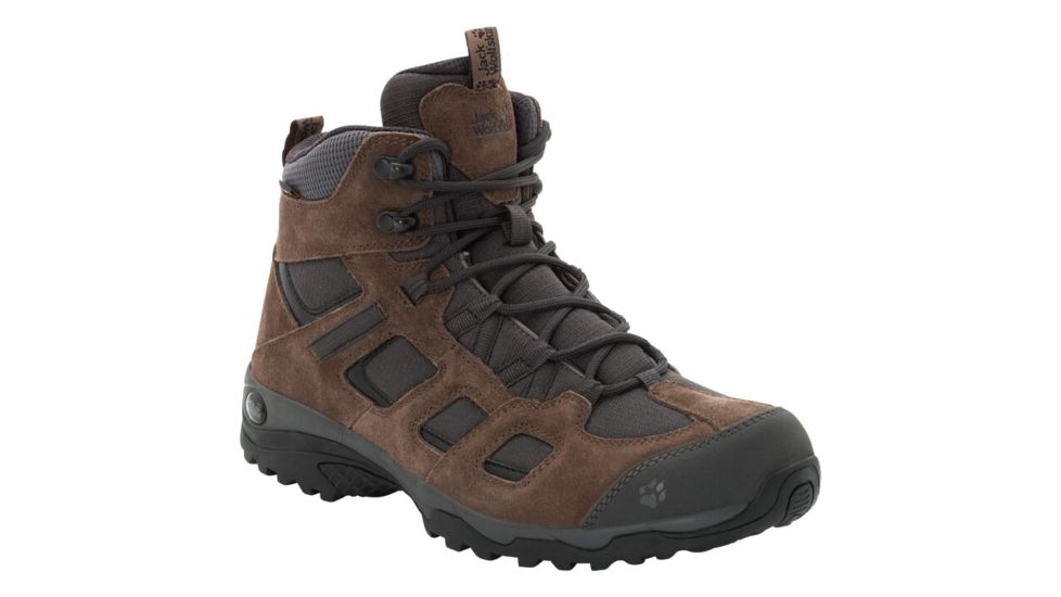 Jack Wolfskin Vojo Hike 2 Texapore Mid - Mens, Dark Wood, 7.5 EUR, 4032371-5690-8.5