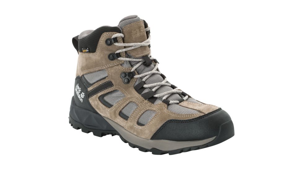 Jack Wolfskin Vojo Hike XT Texapore Mid M - Mens, Beige/ Phantom, 10.5, 4035541-5232105